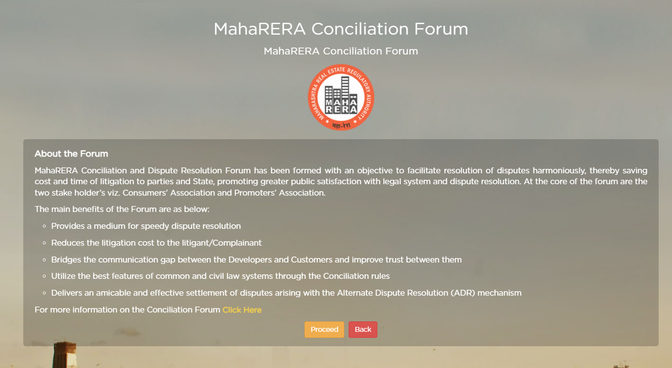 Resolving Real Estate Disputes Made Easy with Maharashtra Real Estate Conciliation Forum
